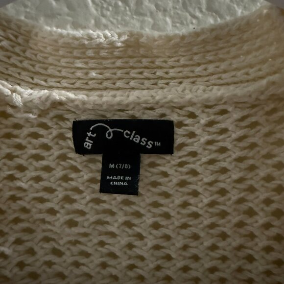 Art Class Girls cardigan beige (off white) size M (7/8) - Picture 3 of 3